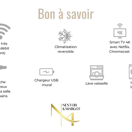 Le Diamant Agenais - Appart'hotel - Clim - Netflix - Parking Gratuit - Nestor & Margot Apartment *